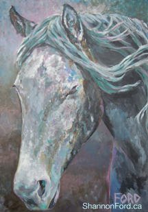 mangalarga marchador painted by shannon ford